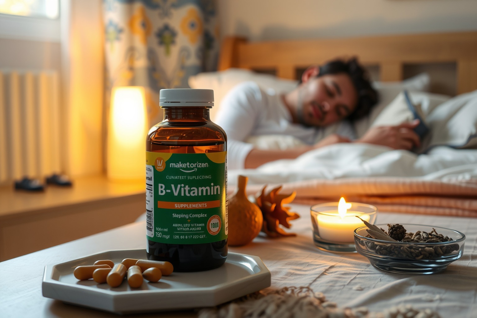 A B-vitamin komplex segíti a melatonin természetes alvás szabályozását.