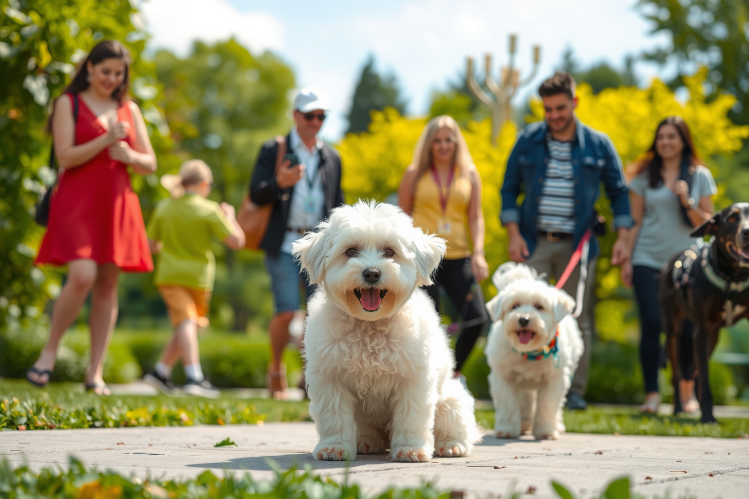 A korai szocializáció alapozza meg a boldog Bichon Frise-t.