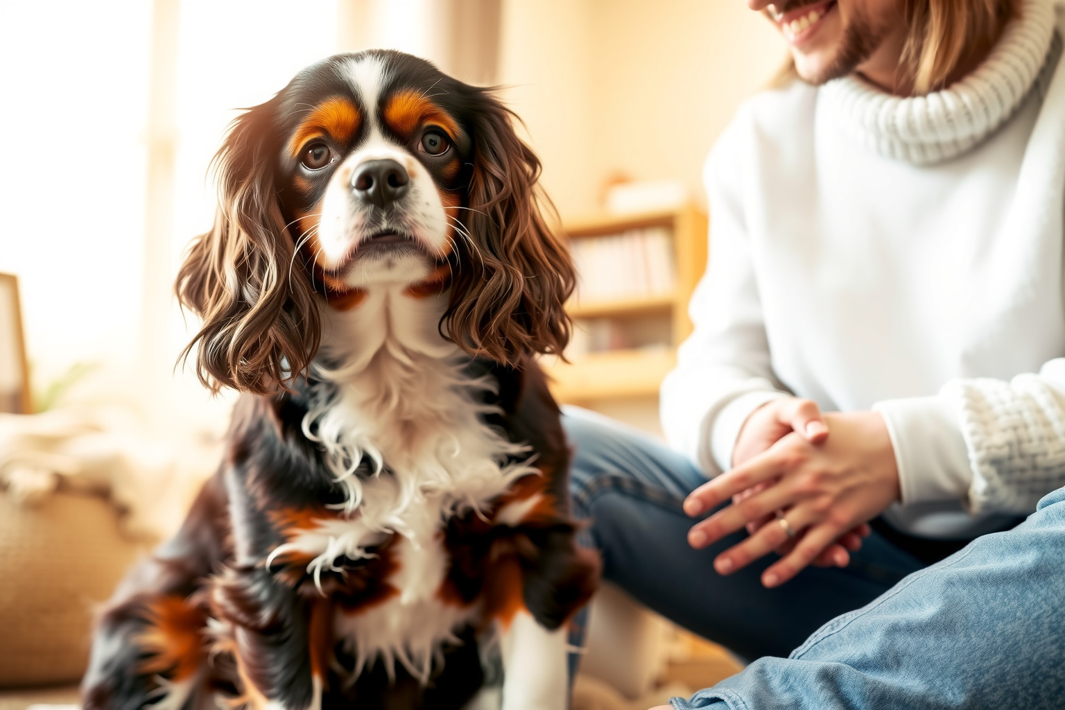 A Cavalier King Charles Spániel ideális családi társ, mindig hűséges.