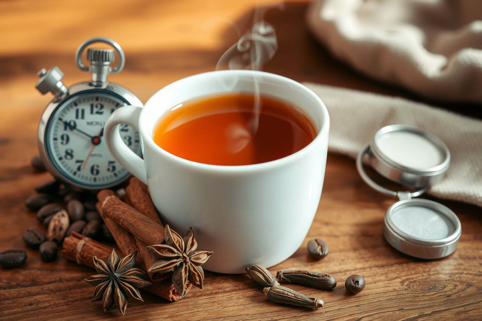 A chai tea koffeinje serkenti az anyagcserét és az energiát.