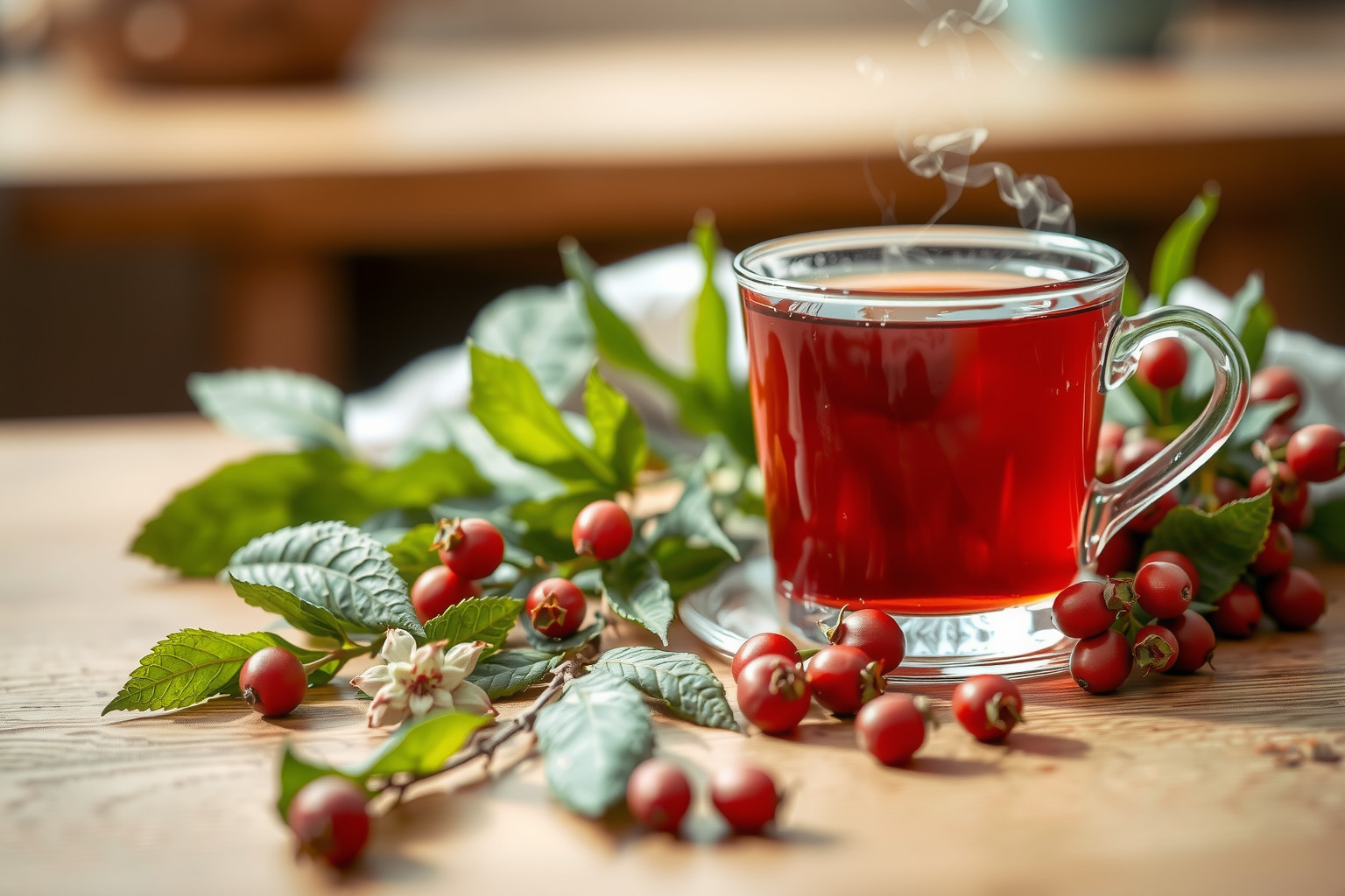 A csipkebogyó tea természetes gyulladáscsökkentő, enyhítheti allergiát.