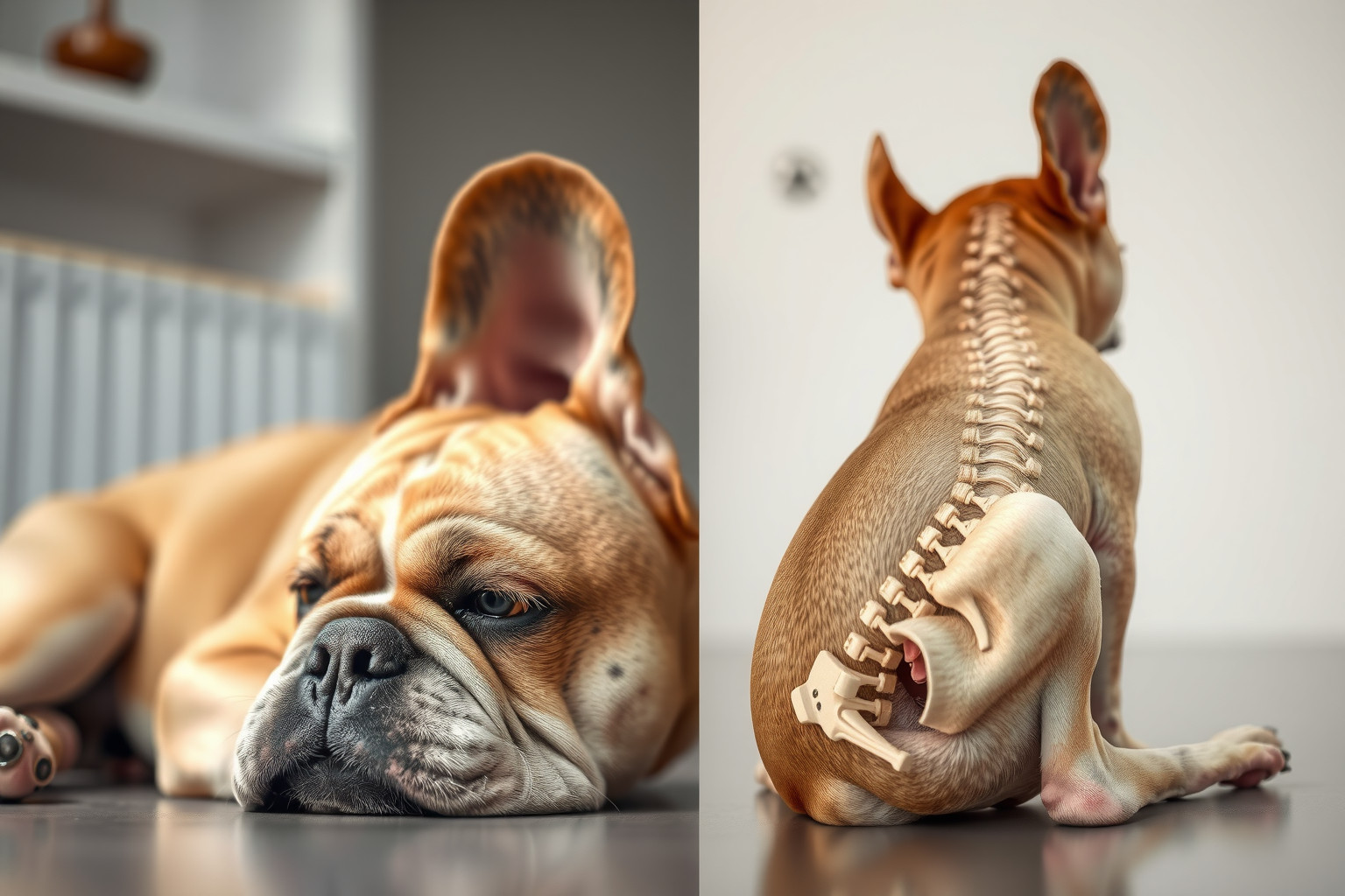 A francia bulldog légzési problémái a rövid orrának köszönhetők.