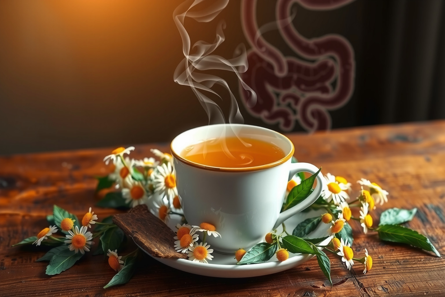 A kamilla tea csökkenti a bélgyulladást és enyhíti az IBS tüneteit.