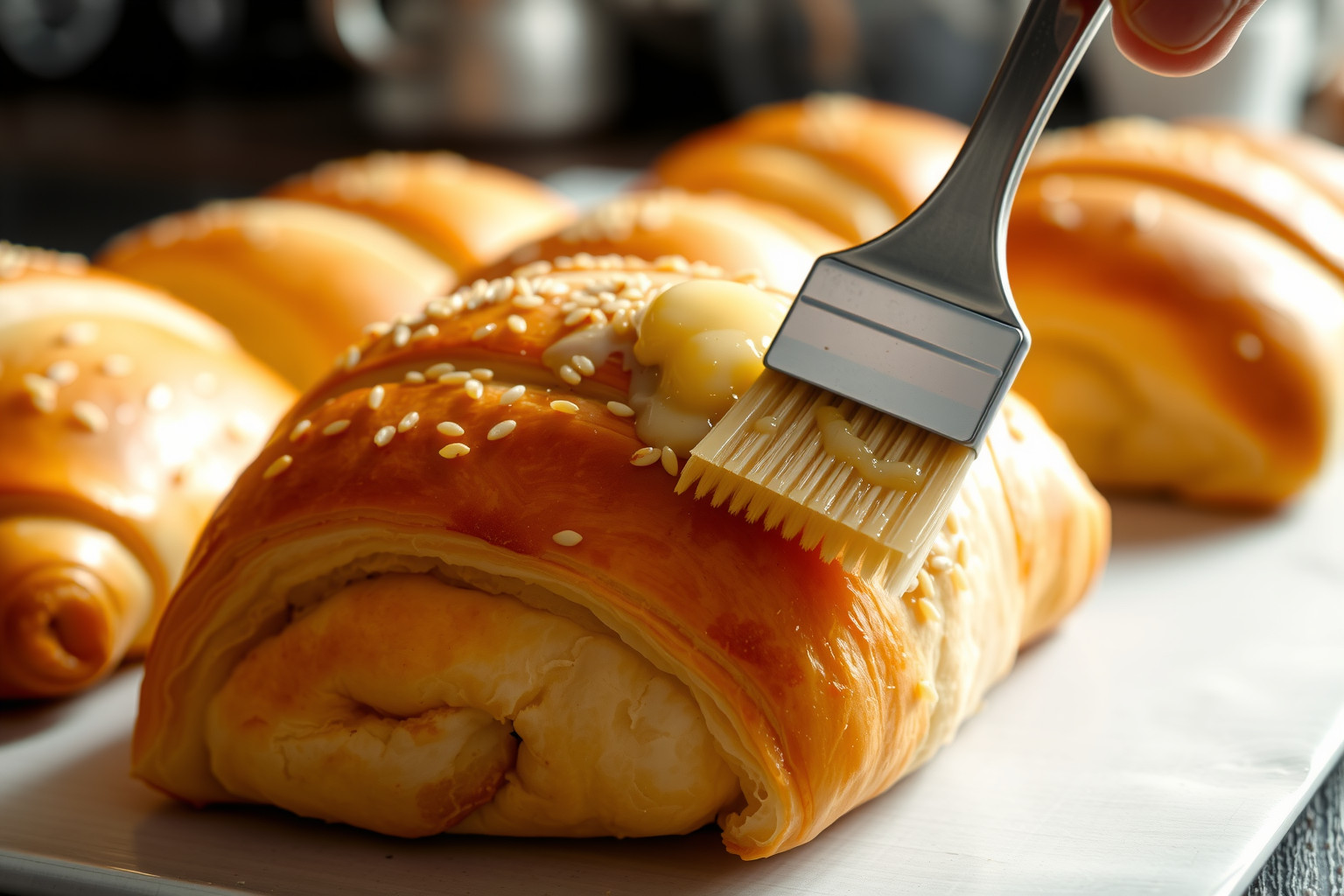 A tojásfehérje és tej keveréke ad fényt és színt.