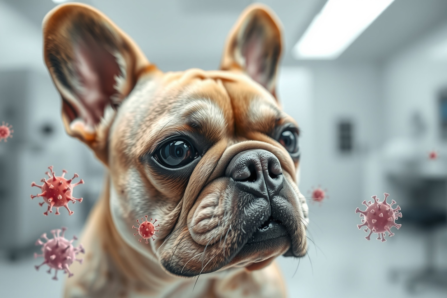 A fertőzések miatt gyakori a könnyezés francia bulldogoknál.