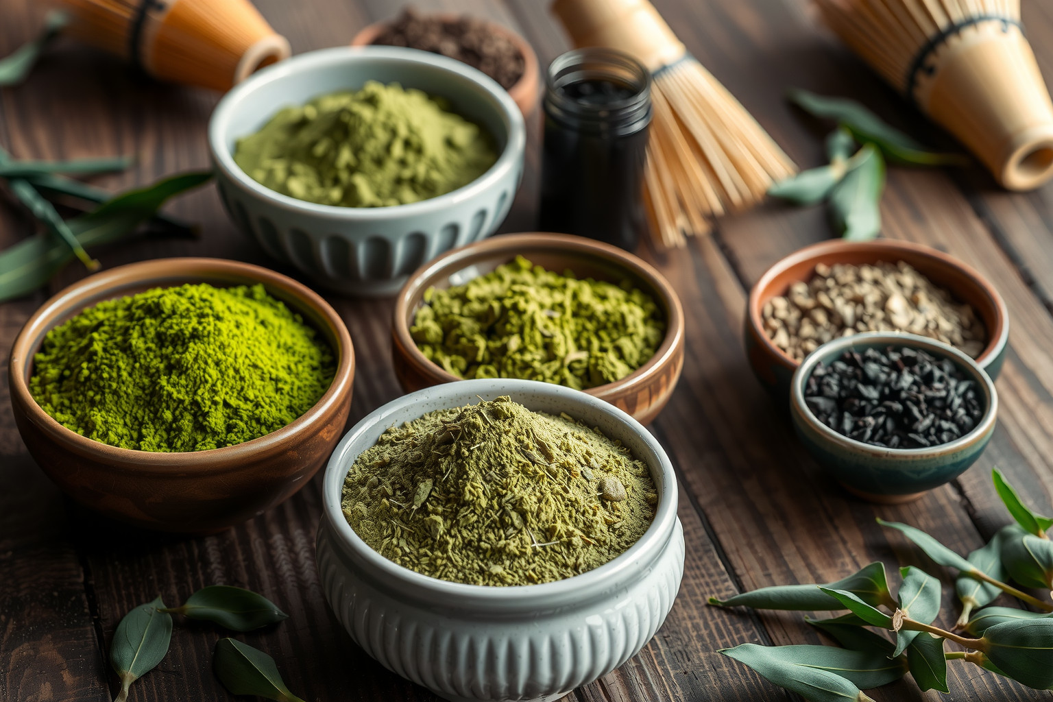 A matcha típusai a szín és íz intenzitásában különböznek.