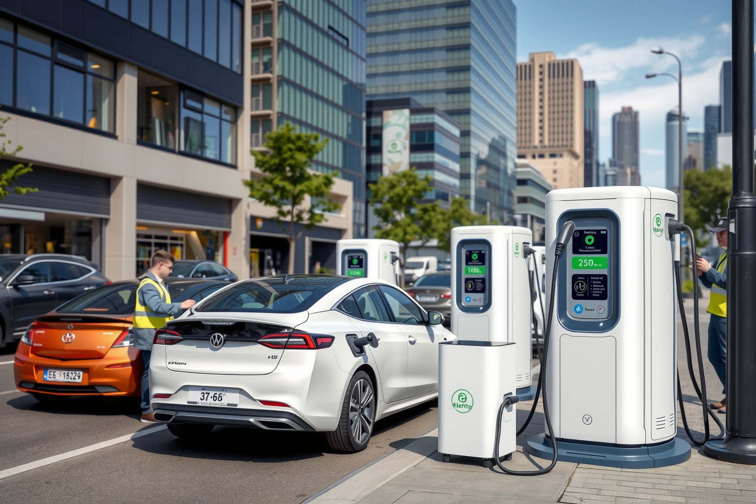 A mobil töltőállomások gyors töltést biztosítanak távoli területeken.