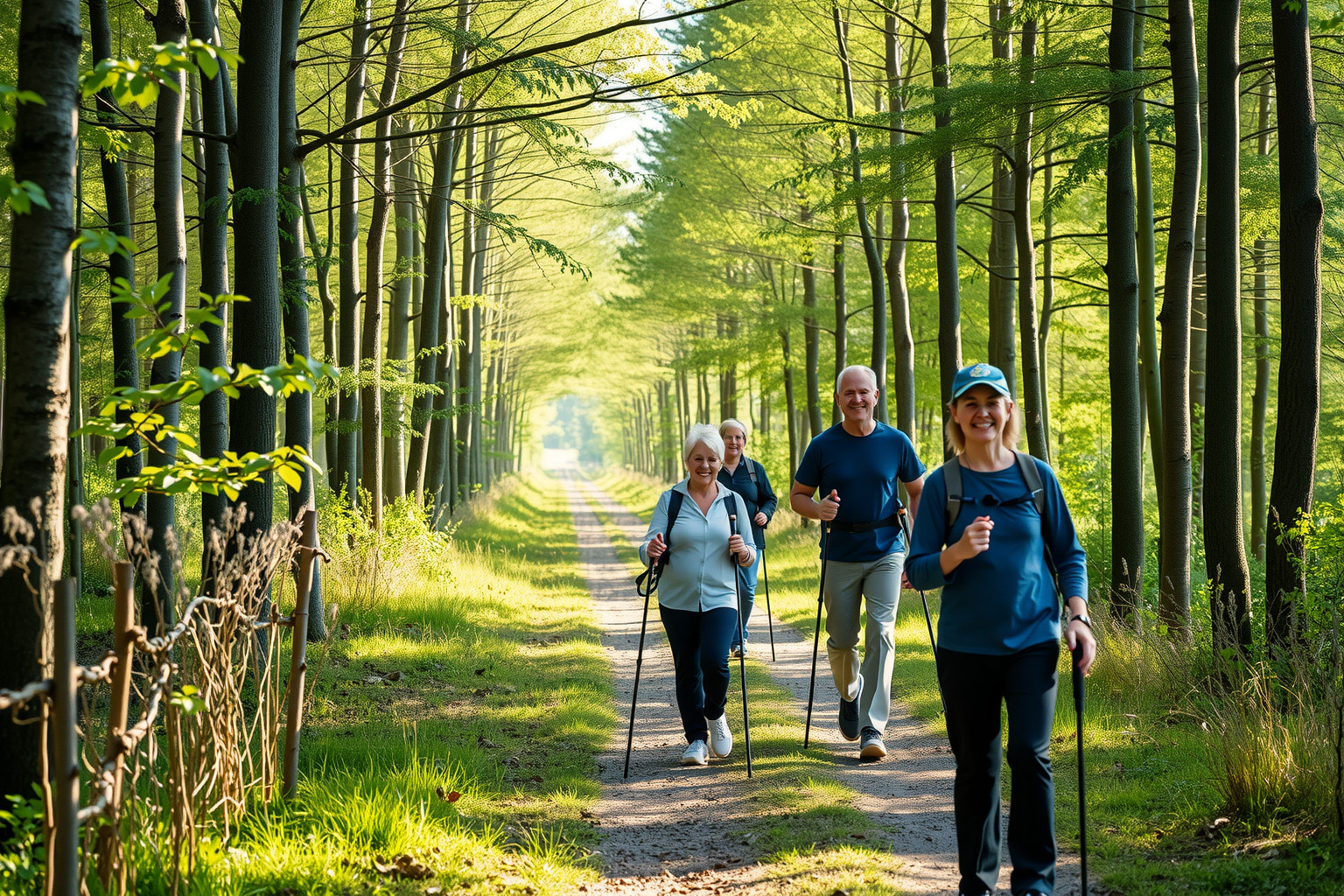 A nordic walking hatékony stresszoldó és hangulatjavító mozgásforma.