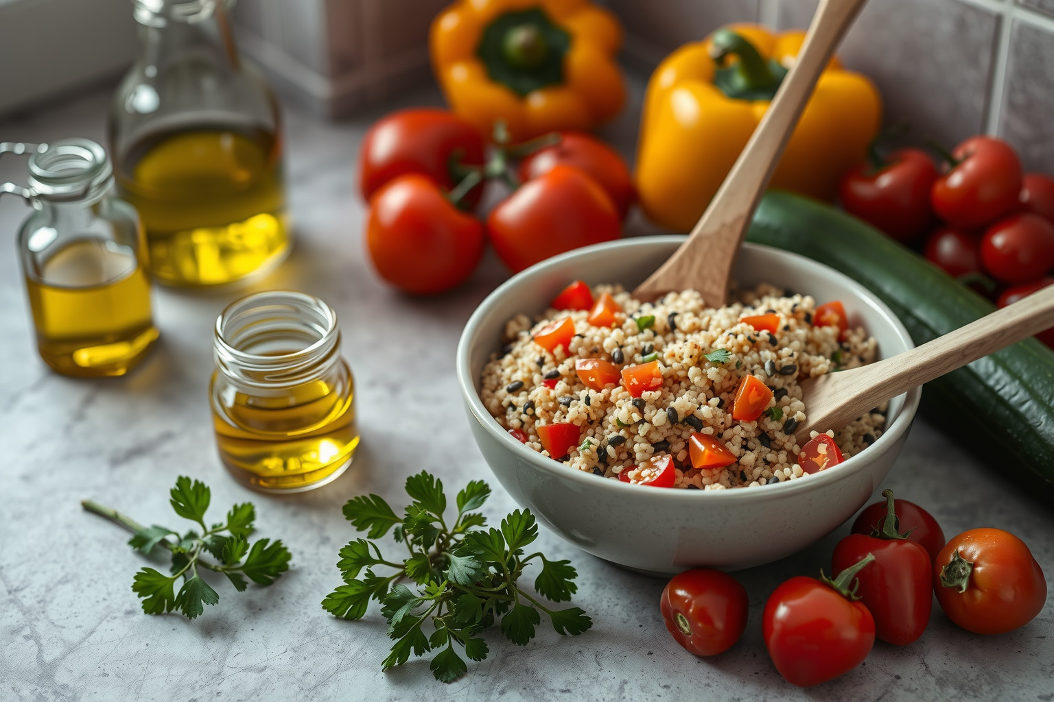 A quinoa mosása eltávolítja a keserű szaponinokat, ízjavító.