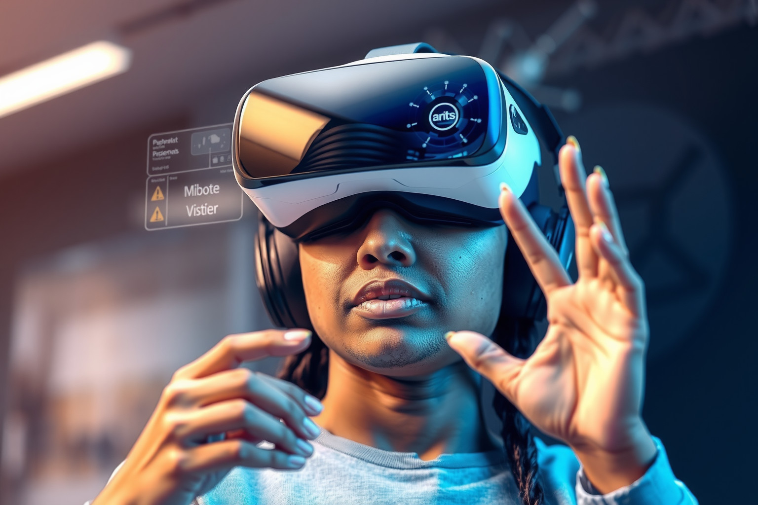 A VR-szemüvegek növelik a felhasználók jelenlétérzetét és immerszióját.