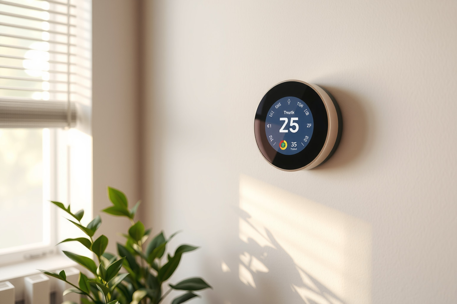 Az okos termosztát automatikusan optimalizálja otthonod fűtési költségeit.