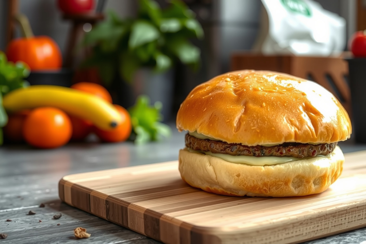 A tökéletes burgerzsemle puha, légies állagú és könnyen szelhető.
