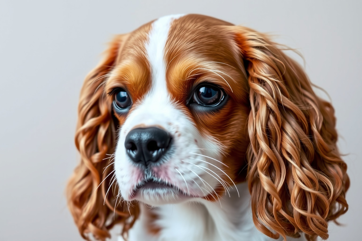 A Curly Coat Dry Eye szindróma súlyos szemprobléma Cavalierben.