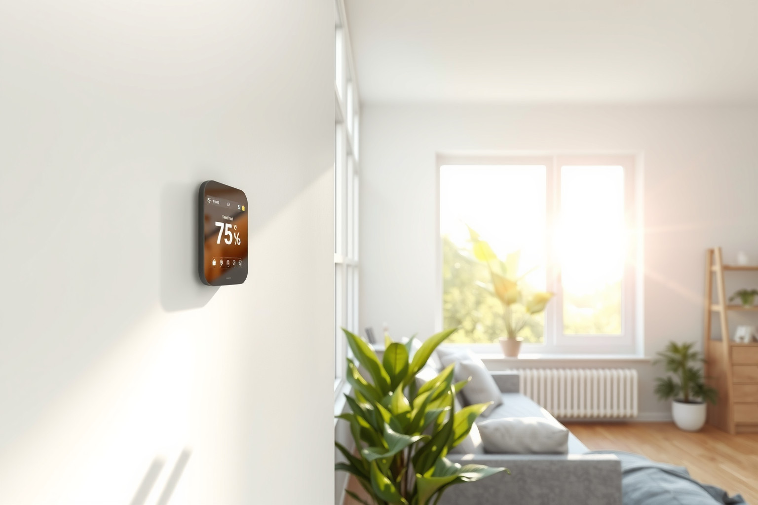 Az okos termosztát csökkenti az energiafogyasztást fenntartható módon.