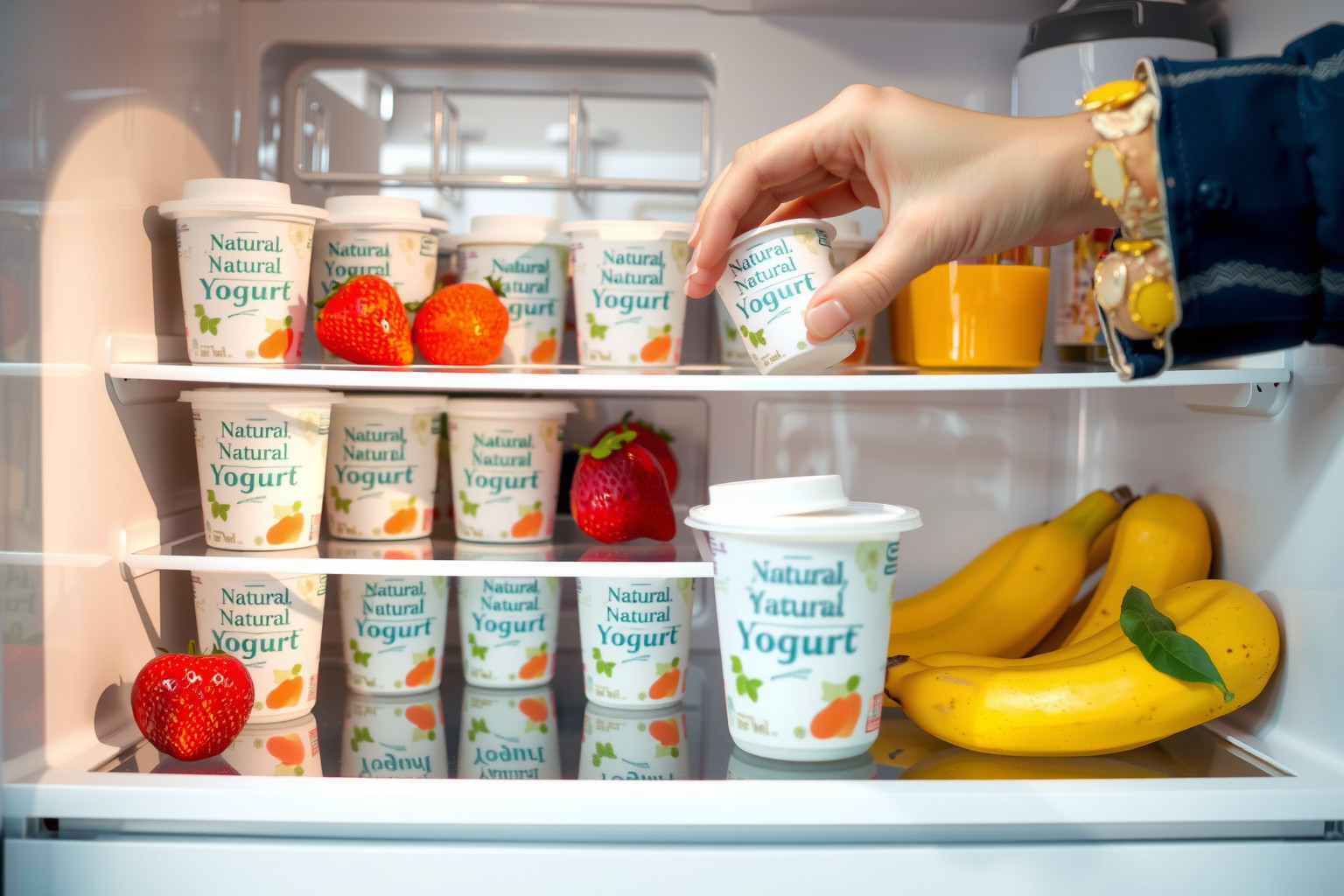 A hűtőben 5°C alatt tárolva megőrizhető a joghurt frissessége.