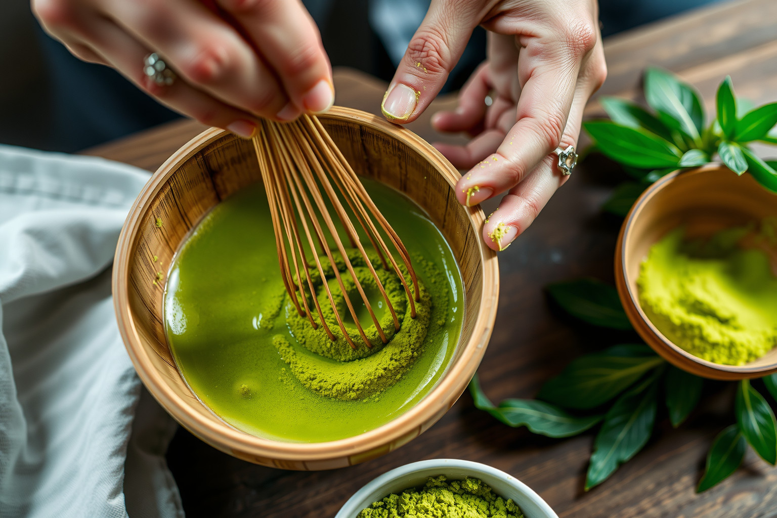 A tökéletes matcha elkészítéséhez friss víz és alapos habverés kell.