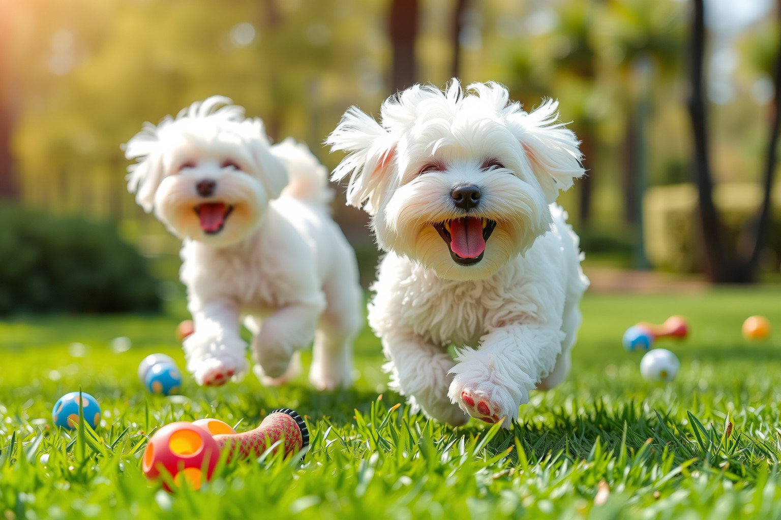 A Bichon Frise napi 30 perc játékos mozgást igényel.