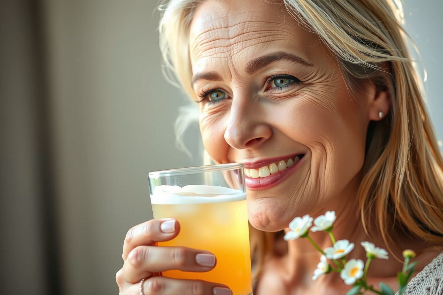 A kollagén italok segíthetnek a menopauza alatti bőrregenerációban.