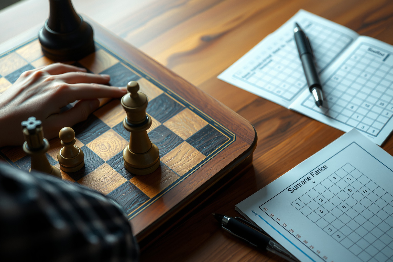 A sakk és sudoku fejleszti a stratégiai és logikai gondolkodást.