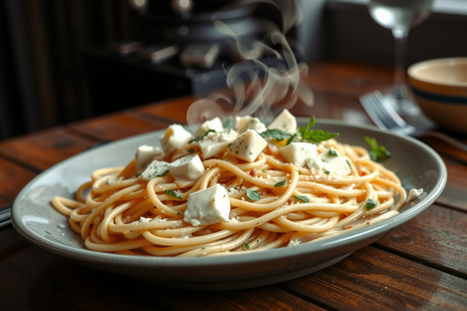 A négy sajtos spagetti gorgonzolával igazán krémes élmény.