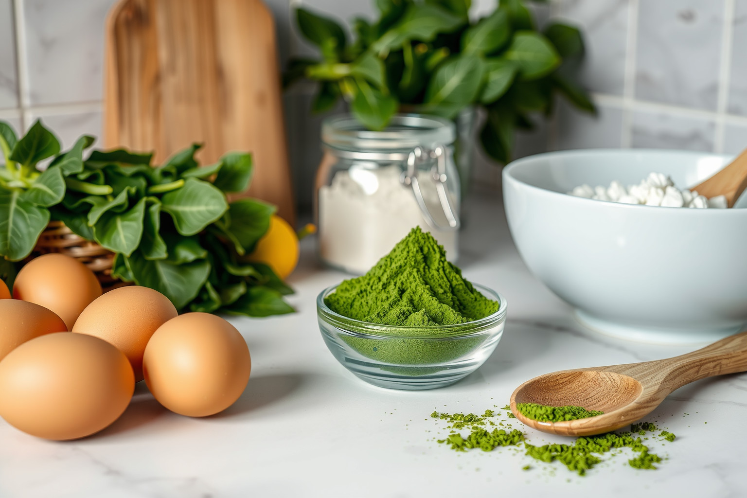 A spirulina erősíti az ételek tápértékét és színét.