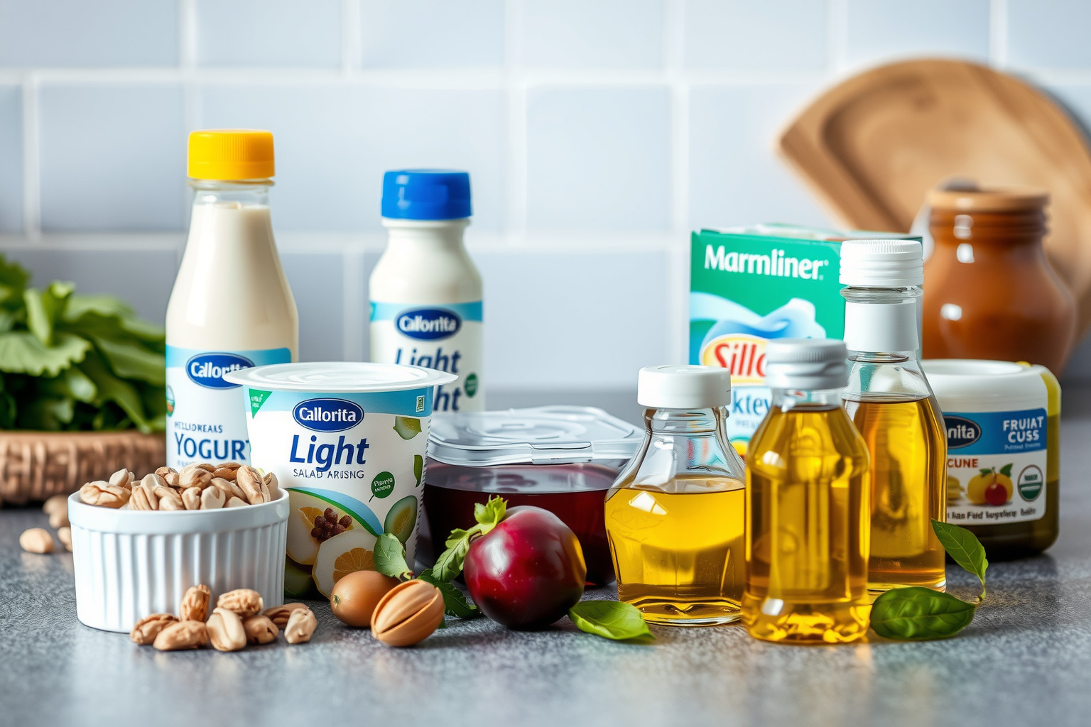 A light termékekben gyakran keményítőt vagy vízalapú helyettesítőket alkalmaznak.