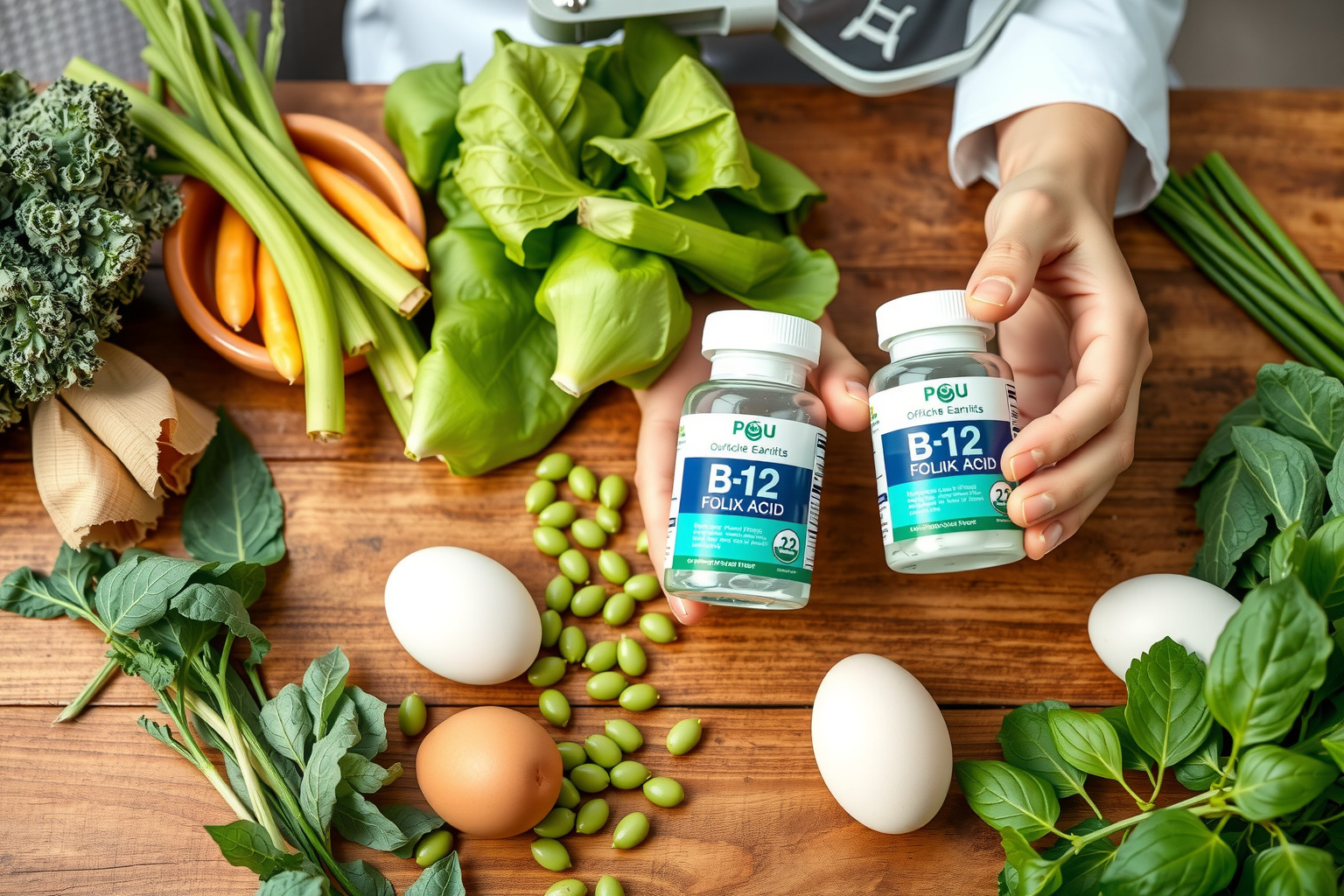 A B12 és folsav pótlása együtt optimális hatást biztosít.