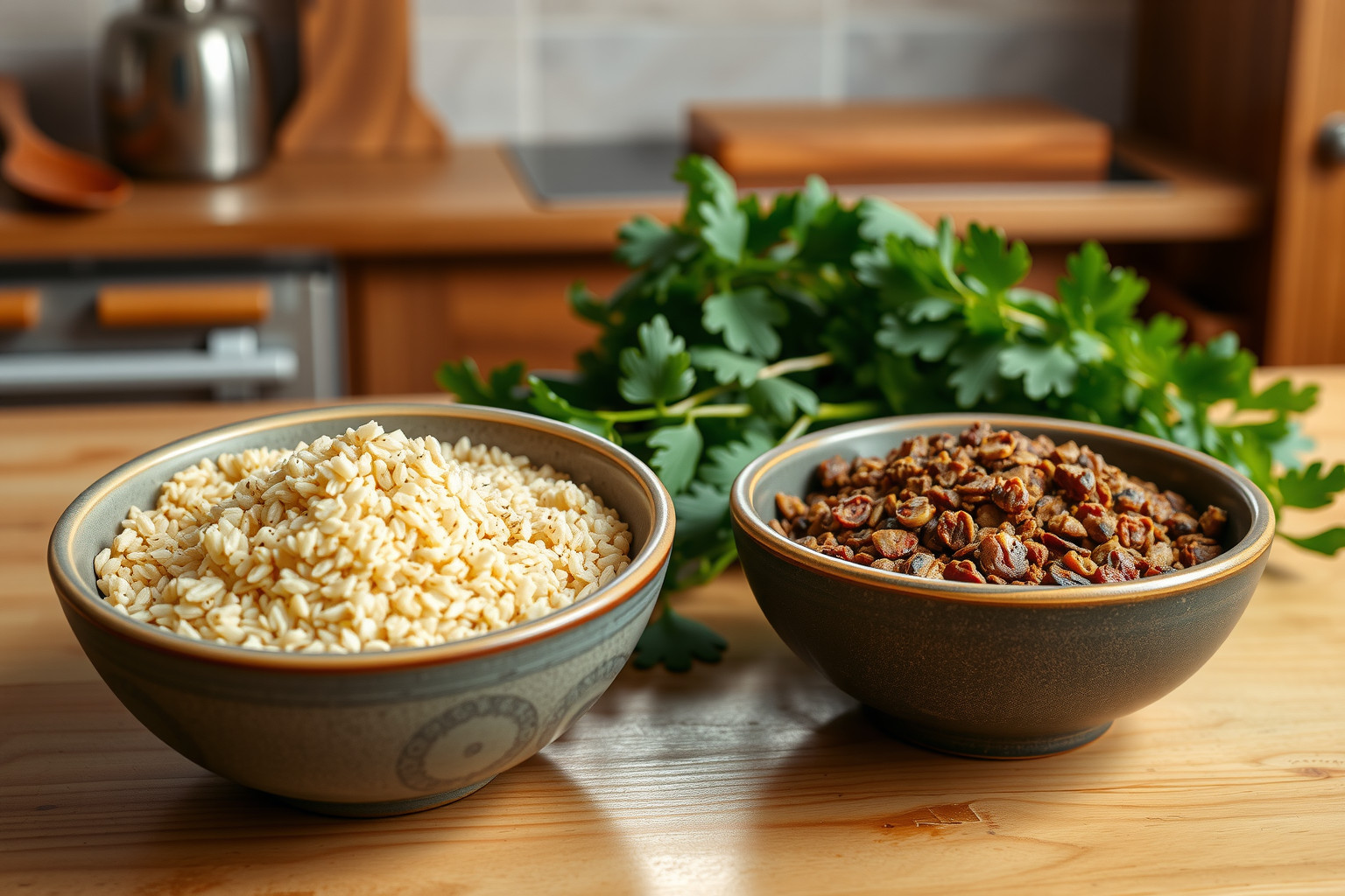 A bulgur több rostot és fehérjét tartalmaz a barna rizsnél.