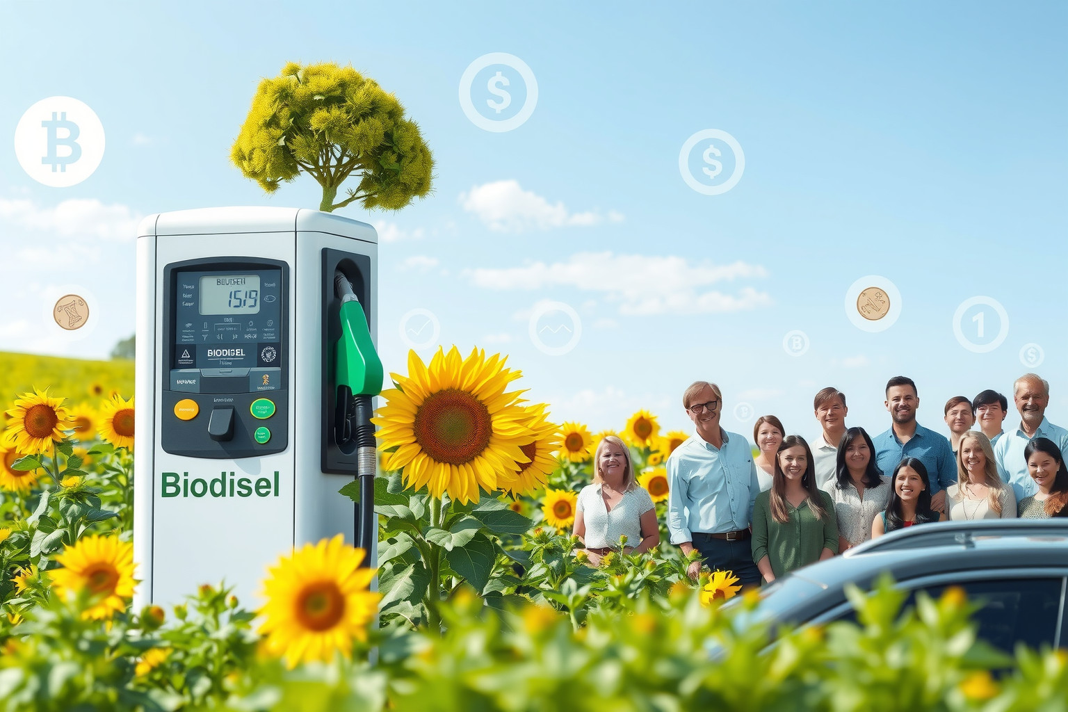 A biodízel csökkenti a károsanyag-kibocsátást és támogatja a gazdaságot.