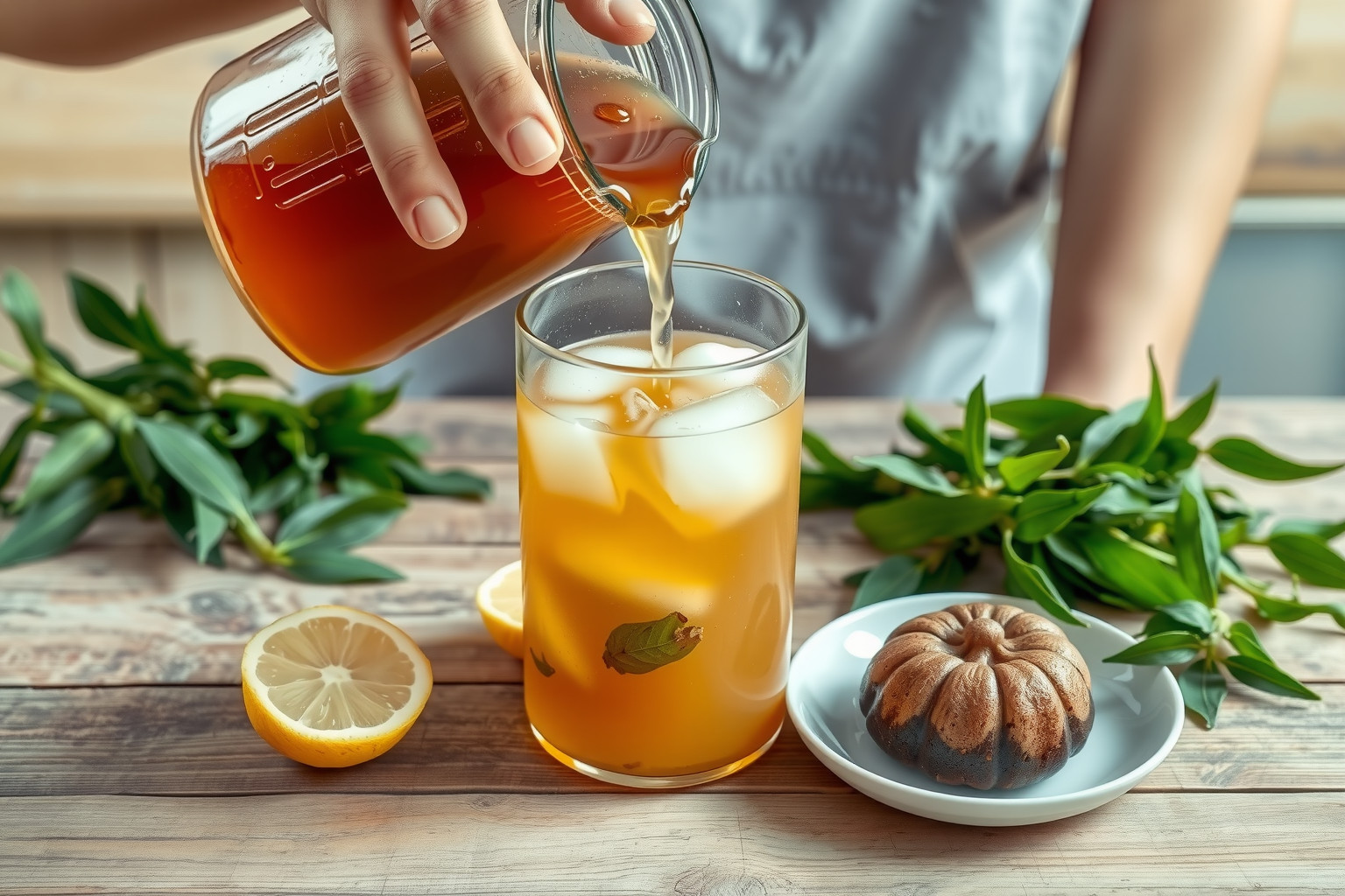 A kombucha erjesztése probiotikumokban gazdag italt eredményez.