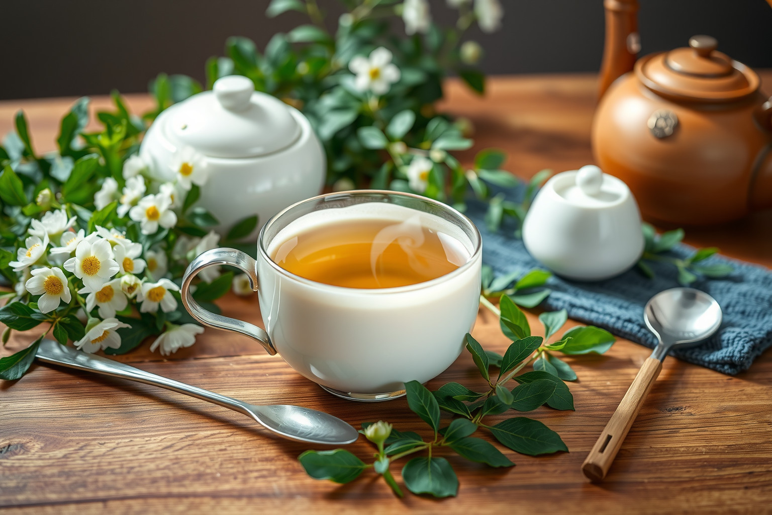 A lucerna tea friss levelekből készül, erős antioxidáns hatással.