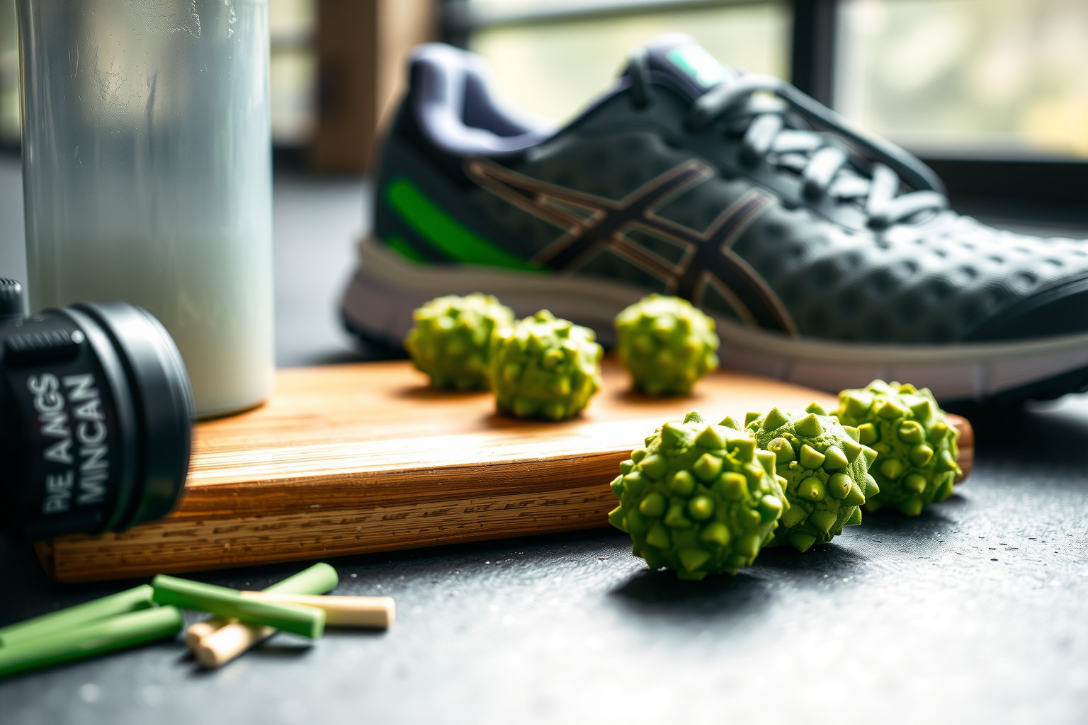 A matcha energy bites természetes energiát nyújtanak az edzésekhez.