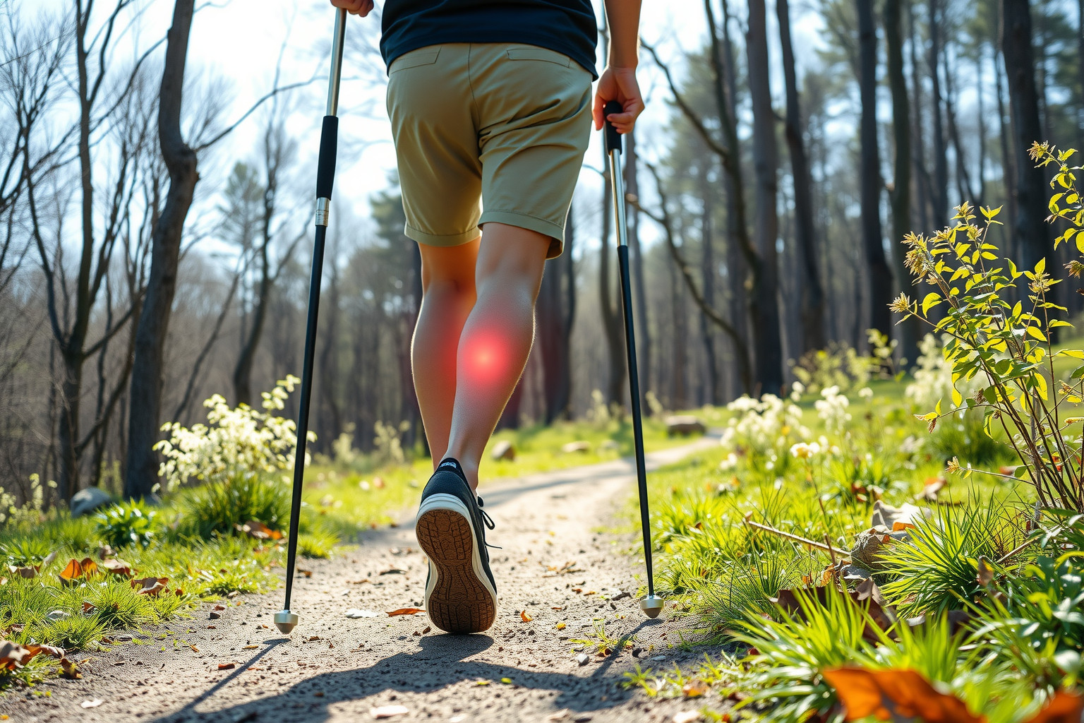 A Nordic walking csökkenti az ízületi terhelést és javítja a gerinc tartását.