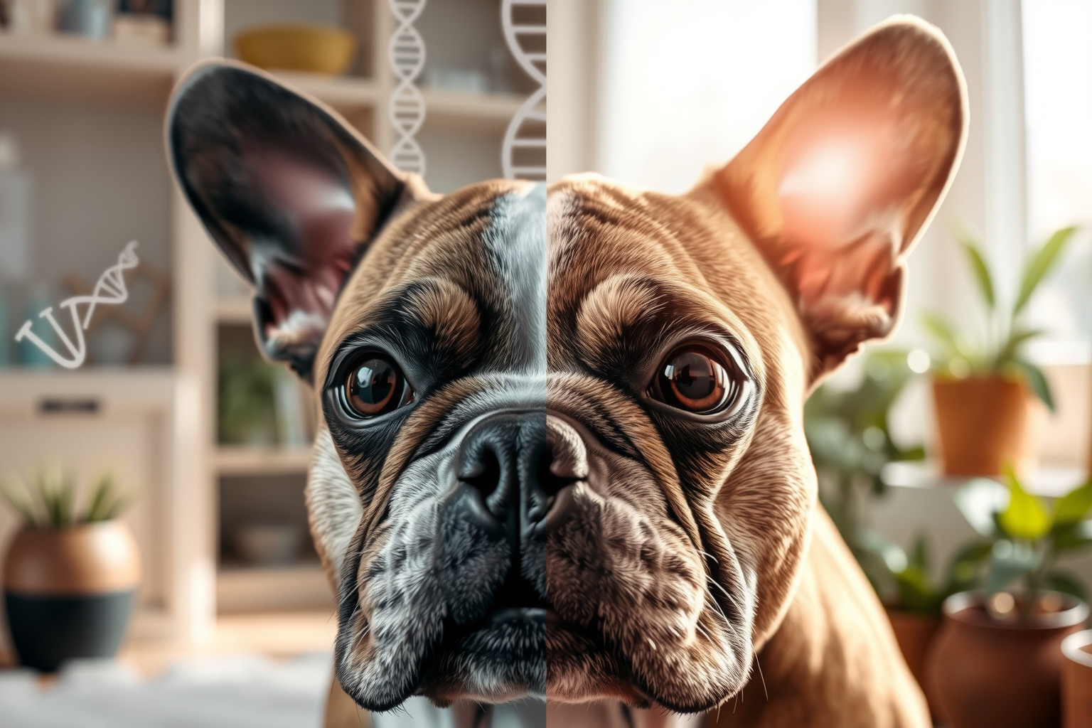 A francia bulldogok rákja genetikai és környezeti tényezők együttese.