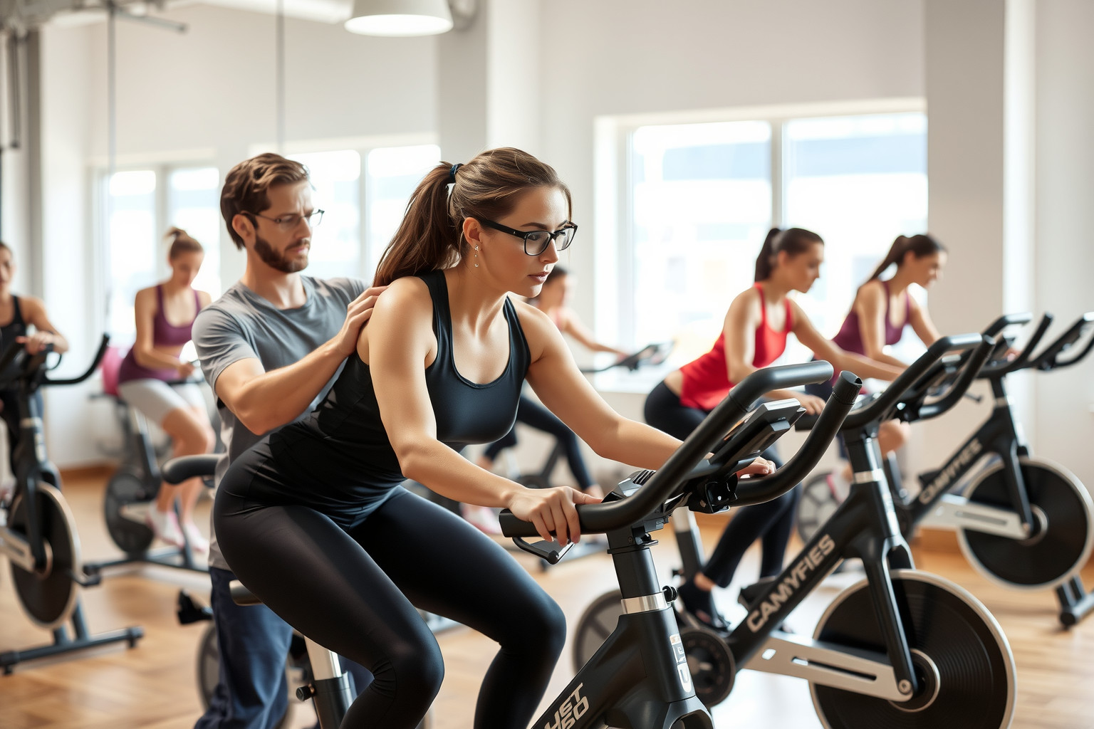 A helyes testtartás csökkenti a spinning során a sérülések kockázatát.