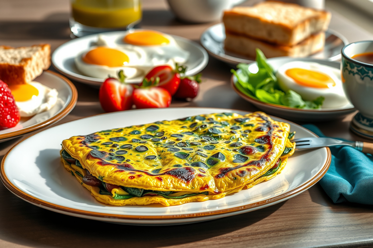 A spirulina omlett több fehérjét és antioxidánst tartalmaz, mint a hagyományos reggeli.