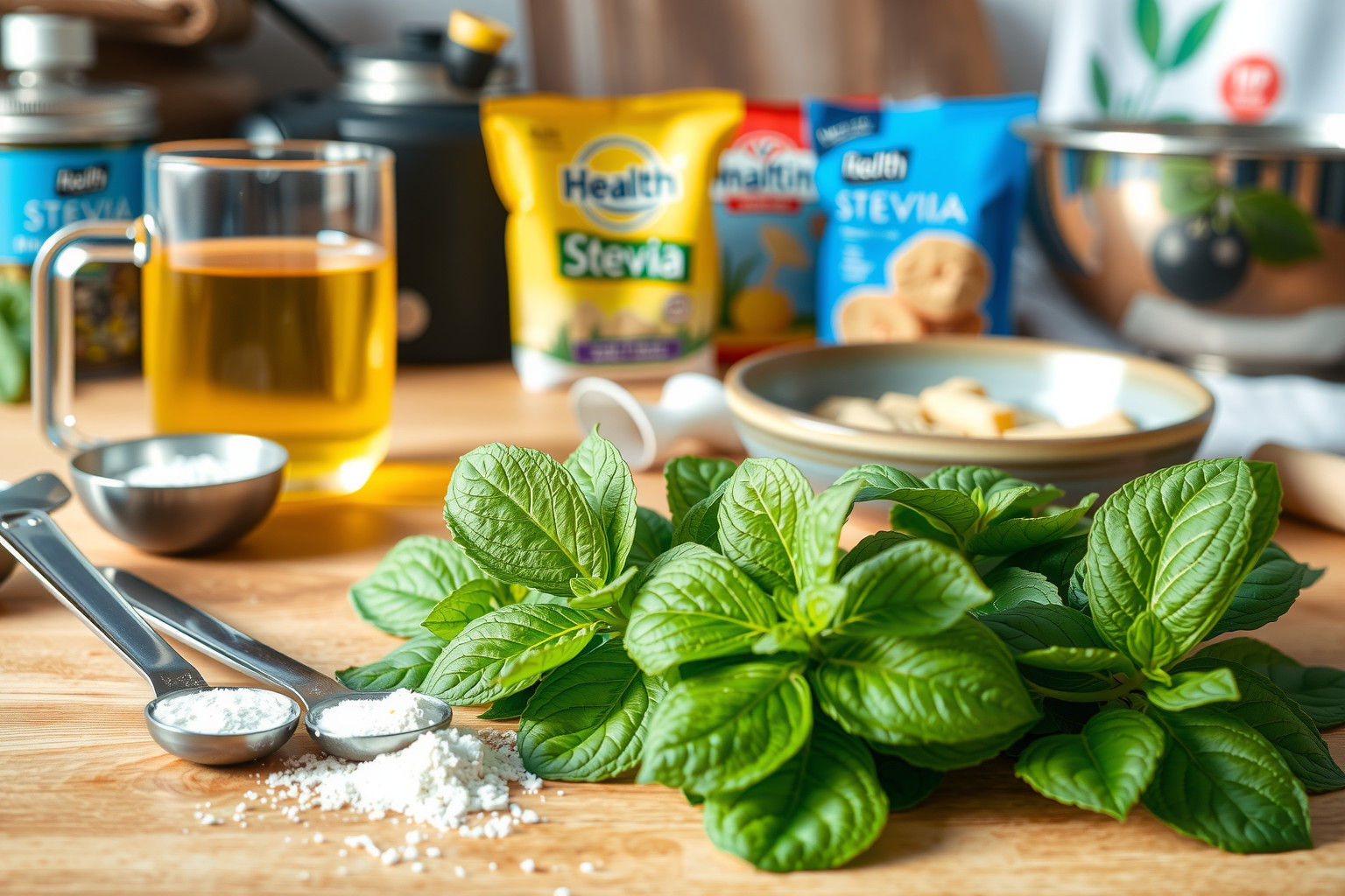 A stevia természetes édesítő, cukorhelyettesítőként egyre népszerűbb.