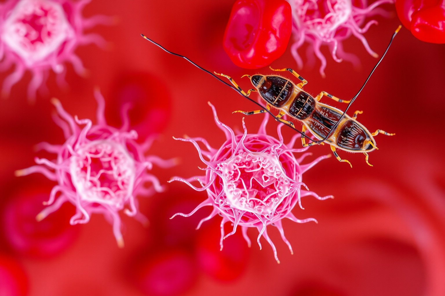 A Trypanosoma brucei agyi fertőzése álomkórt okoz Afrikában.