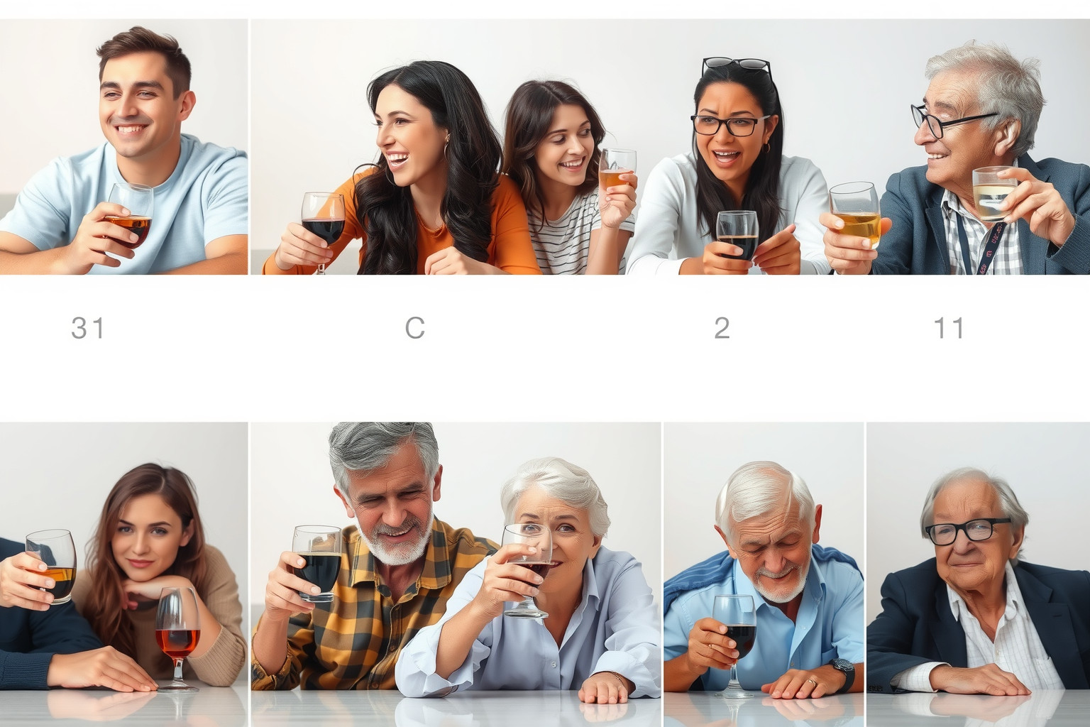 Az alkoholfogyasztás életév-csökkenése korcsoportonként eltérő mértékű.