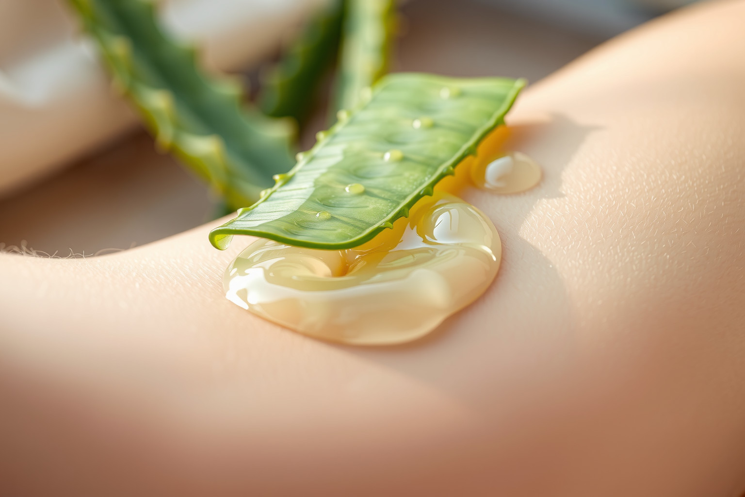 Az aloe vera gél mélyen hidratálja és puhítja a bőrt.