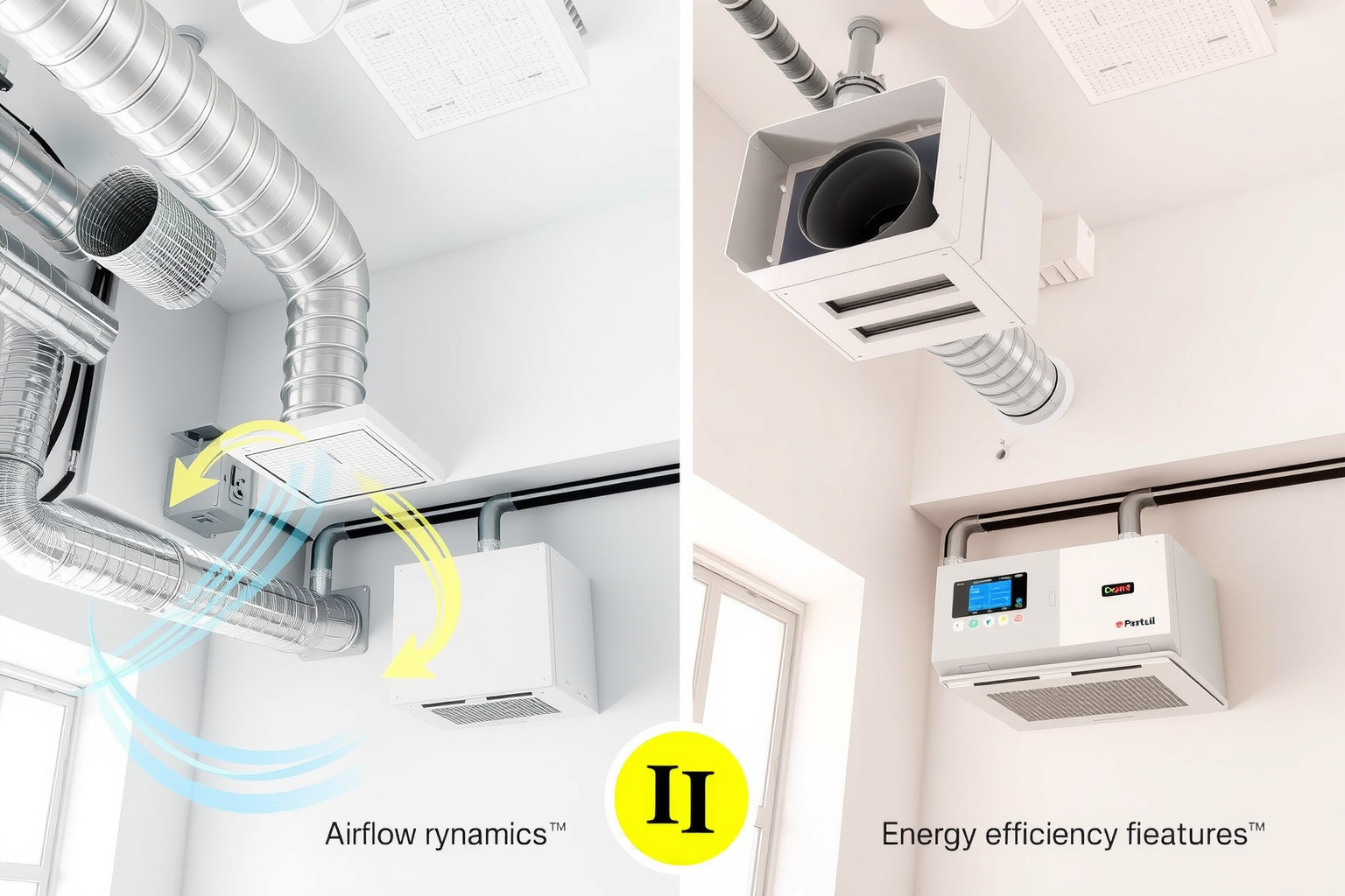 Az EM 916 rendszer energiahatékonyabb megoldás a hagyományos szellőztetésnél.