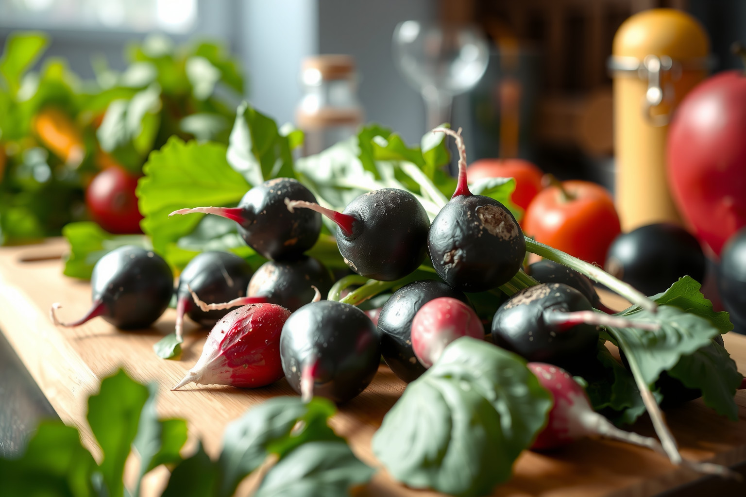 A fekete retek C-vitaminban gazdag, immunerősítő hatású.