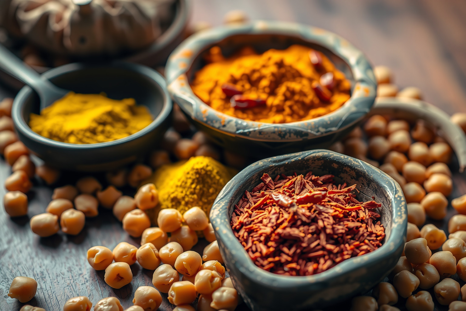 A garam masala gazdag fűszerkeverék fokozza a csicseriborsó ízét.