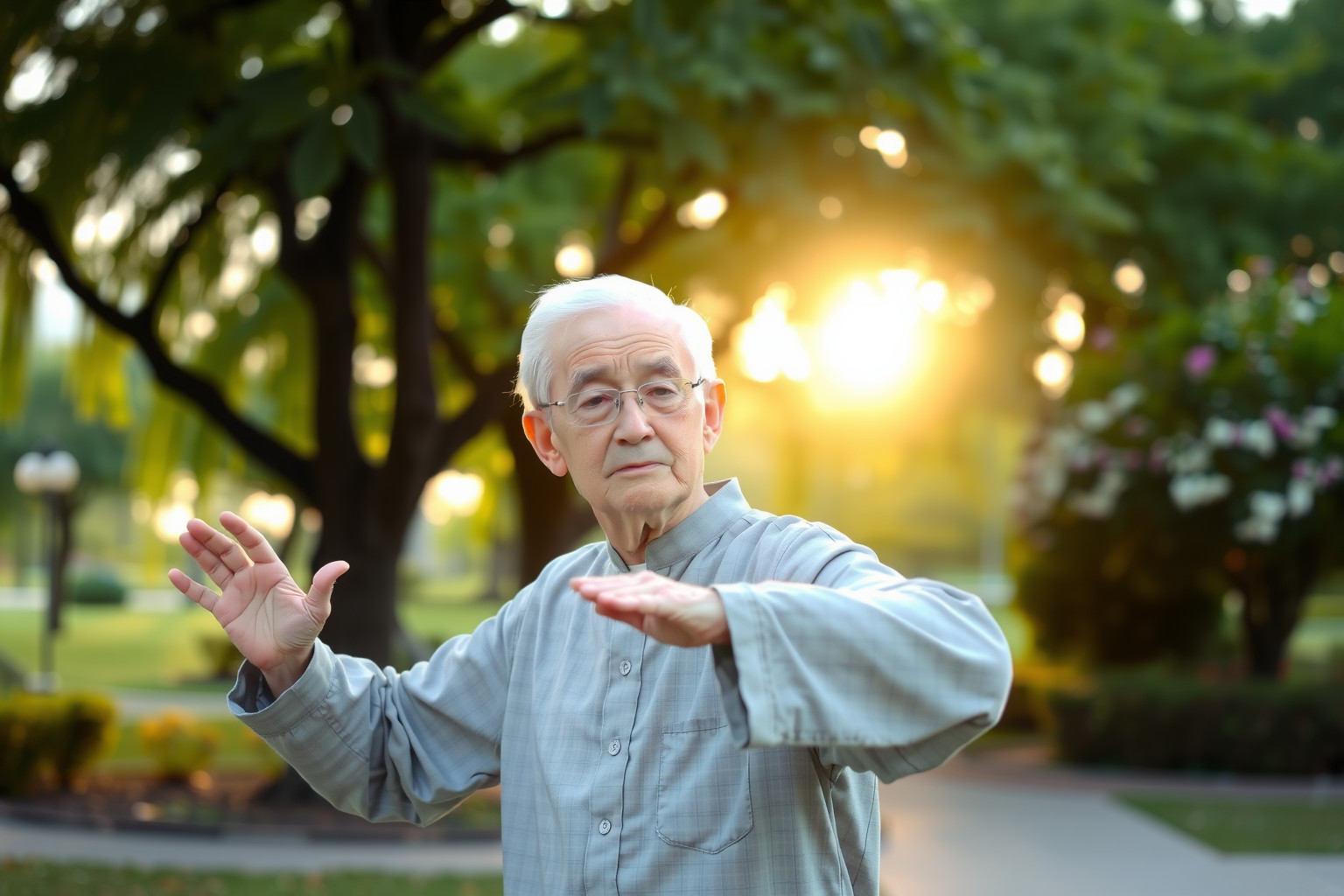 Az idősek számára a tai chi javítja az egyensúlyt és rugalmasságot.