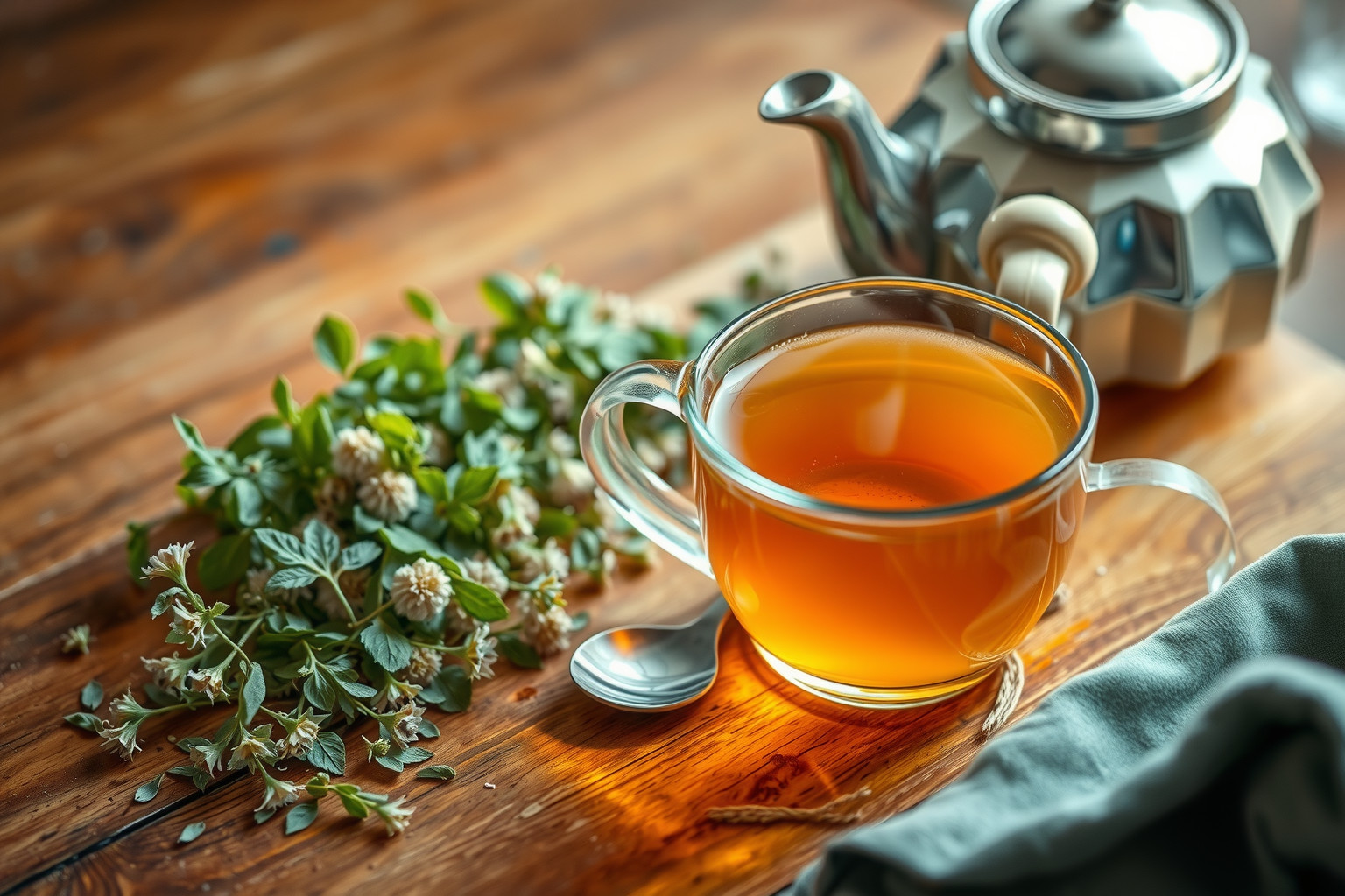 A lucerna tea napi 1-2 csészével ajánlott fogyasztani.