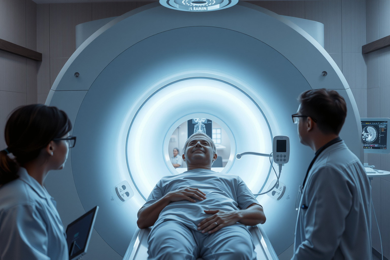 Az MRI mágneses tere segíti a lágyszövetek részletes képalkotását.
