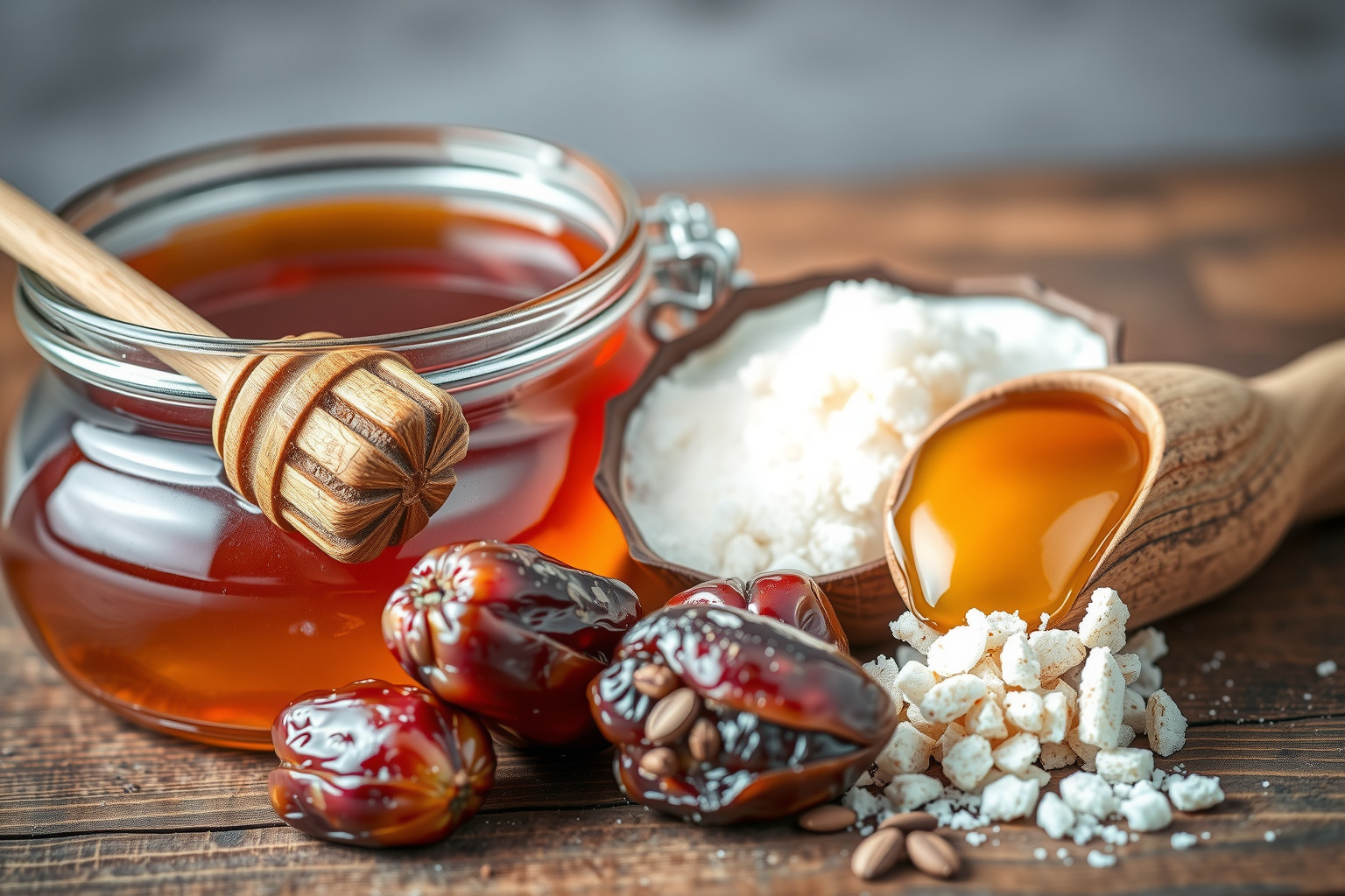 A paleo desszertek természetes édesítői között a méz és eritrit népszerű.
