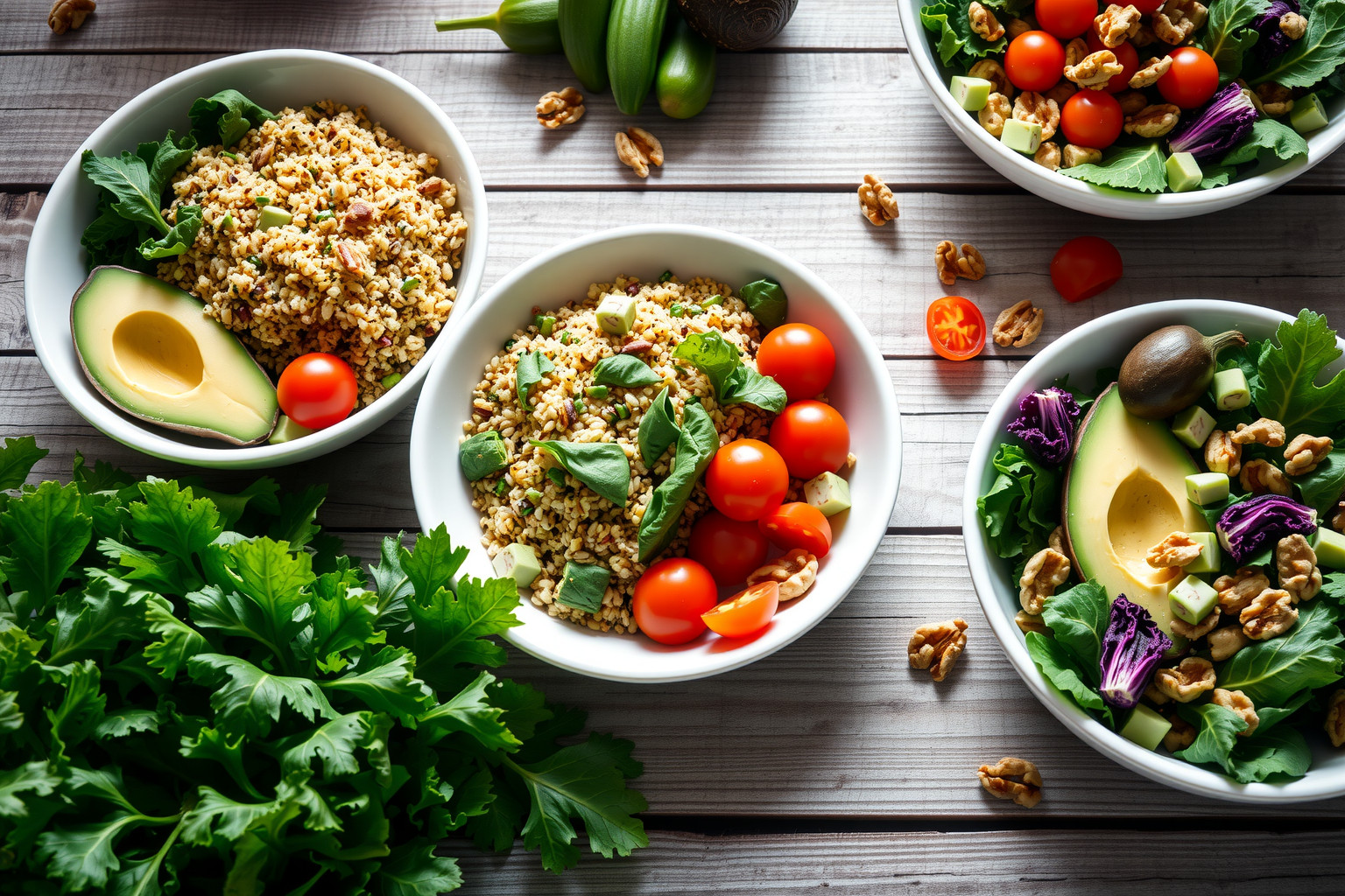 A vegetáriánus superfood saláták növelik az energia- és tápanyagszintet.