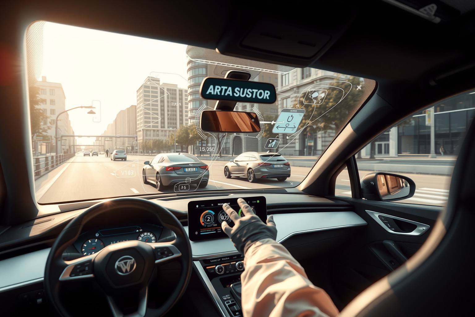 A HUD technológia javítja az autonóm járművek vezetői tájékozódását.