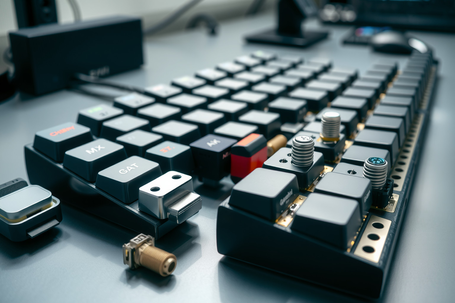 A Cherry MX kapcsolók legendásan tartósak és precízek.